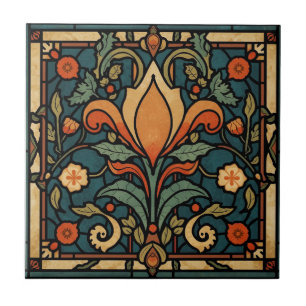 Vintage Arts & Crafts Craftsman, Mission-Stil Fliese