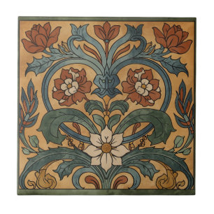 Vintage Arts & Crafts Craftsman, Mission-Stil Fliese