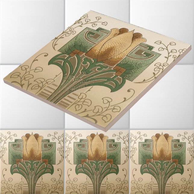 Vintage Arts & Crafts oder Mission Style Fries Fliese (Von Creator hochgeladen)