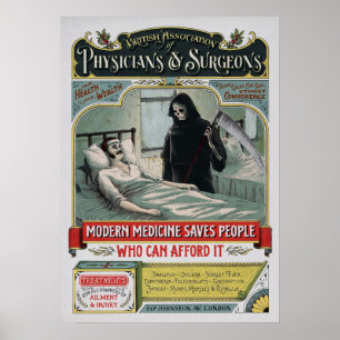 Vintage Arzneimittelwerbung Poster
