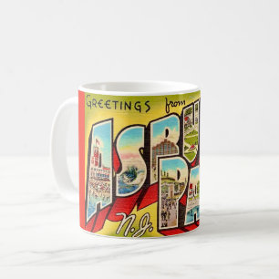 Vintage-Asbury-Park-Postkarten-Tasse Kaffeetasse