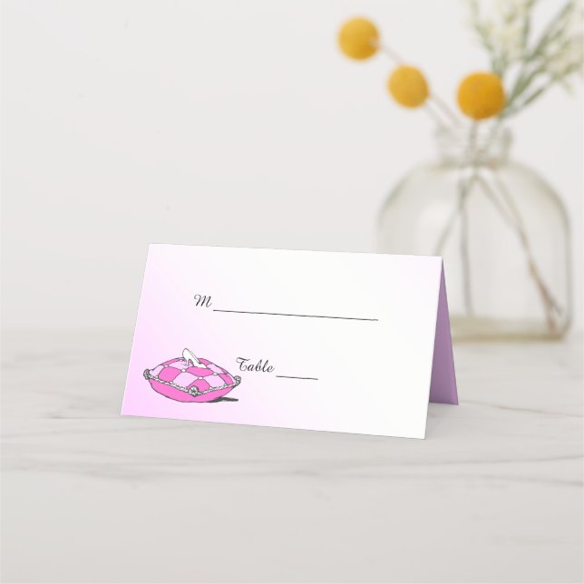 Vintage Aschenputtel Platzkarte (Vorderseite)