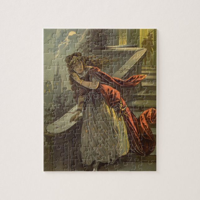 Vintage Aschenputtel, Viktorianische Märchen Puzzle (Vertikal)