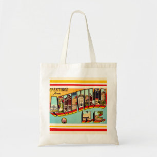Vintage Asheville NC Leinwand-Einkaufstasche Tragetasche