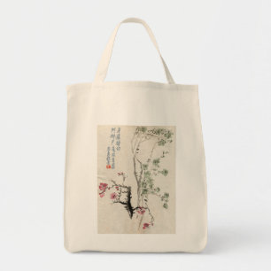 Vintage Asiatische Kirschblüten Tasche