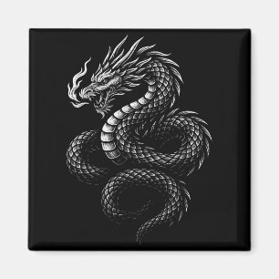Vintage Asiatischer Drache  Magnet