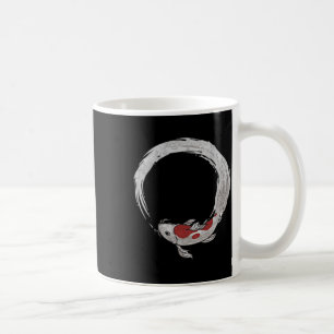 Vintage asiatischer japanischer Koi-Karpfen-Angel- Kaffeetasse