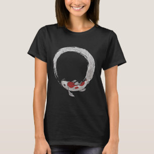 Vintage asiatischer japanischer Koi-Karpfen-Angel- T-Shirt