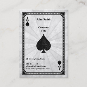 Vintage Ass auf dem Rücken Visitenkarte