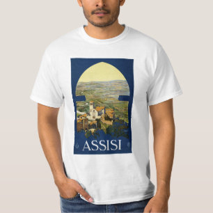 Vintage Assisi Italien Kleidung T-Shirt