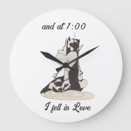 Vintage Ästhetik Große Wanduhr