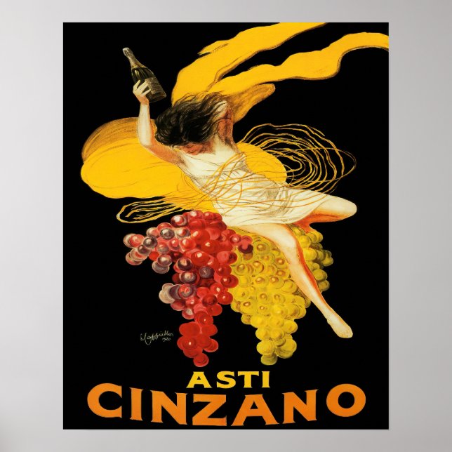 Vintage Asti Cinzano by Cappiello Poster (Vorne)