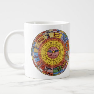 Vintage Astrologie, antikes Zodiakrad Jumbo-Tasse