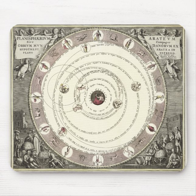 Vintage Astrologie Mousepad (Vorne)