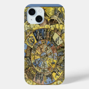 Vintage Astrologie, Renaissance Zodiac Wheel, 1555 Case-Mate iPhone Hülle