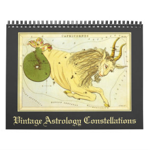 Vintage-Astrologie-Sternkarten Kalender