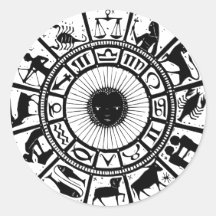 Vintage Astrologie Zodiac Wheel