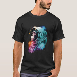 Vintage-Astronaut-Affe-Schimpanse-Cosmonaut-Cool-H T-Shirt