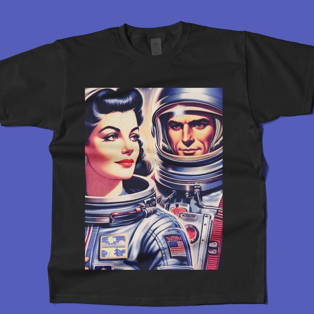 Vintage Astronautenabbildung T-Shirt (Von Creator hochgeladen)