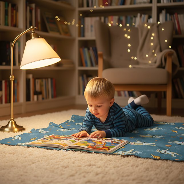 Vintage Astronauts Fleecedecke (Von Creator hochgeladen)