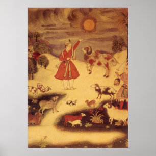 Vintage Astronomie, antike asiatische Himmelskunst Poster