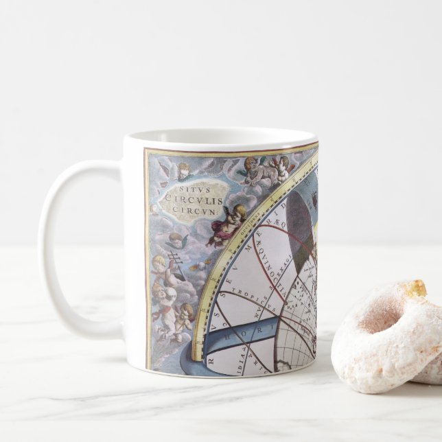 Vintage Astronomie, Celestial von Andreas Cellariu Kaffeetasse (Mit Donut)
