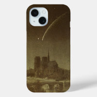 Vintage Astronomie, Donati Comet über Paris 1858