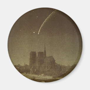 Vintage Astronomie, Donati Comet über Paris 1858 Magnet