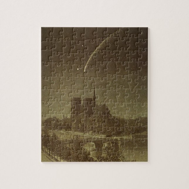 Vintage Astronomie, Donati Comet über Paris, 1858 Puzzle (Vertikal)