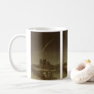 Vintage Astronomie, Donati Comet über Paris 1858 Tasse