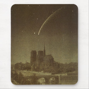 Vintage Astronomie, Donati-Komet über Paris 1858 Mousepad