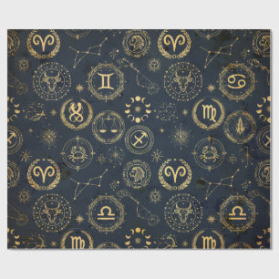 Vintage-Astronomie-Geschenkpapier Geschenkpapier
