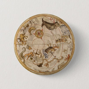 Vintage Astronomie, Himmelfahrt Button