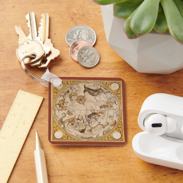 Vintage Astronomie, Himmelfahrt Schlüsselanhänger (Schreibtisch)