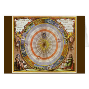 Vintage-Astronomie Himmels-Kopernikanische Planisp