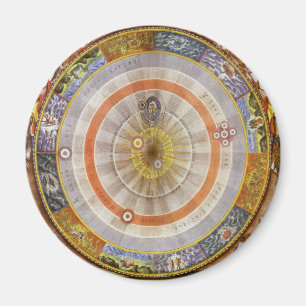 Vintage-Astronomie Himmelsglobus Kopernikanische P Magnet