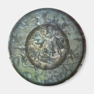 Vintage Astronomie Himmelskonstellation Magnet