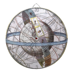 Vintage-Astronomie, Himmelskörper von Andreas Cell Dartscheibe
