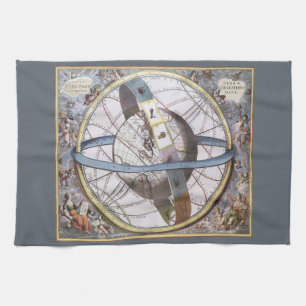 Vintage Astronomie, Himmelskunde von Andreas Cella Geschirrtuch