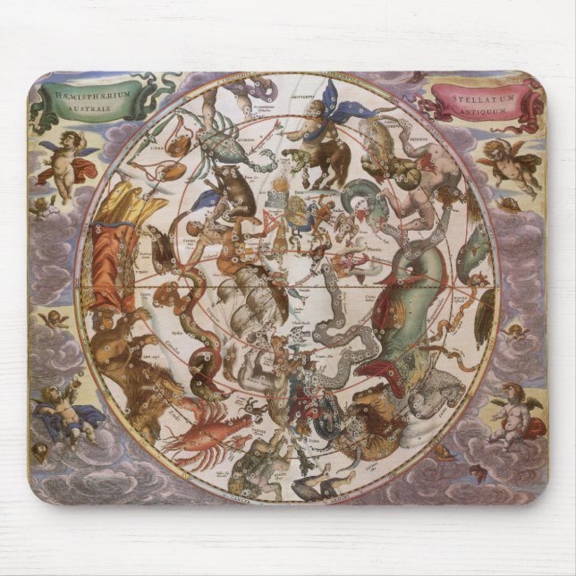 Vintage Astronomie, Konstellationen des südlichen  Mousepad (Vorne)