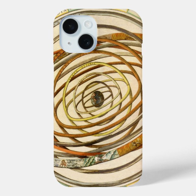 Vintage Astronomie Planeten, Andreas Cellarius Case-Mate iPhone Hülle (Rückseite)