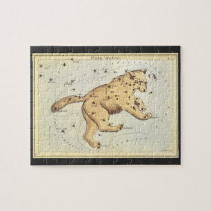 Vintage-Astronomie, Sternbild Großer Bär Puzzle
