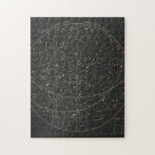 Vintage Astronomische und Himmelskarte (1850) Puzzle