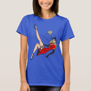 Vintage atemberaubende blonde Glamour-Girl Retro-P T-Shirt
