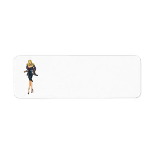 Vintage atemberaubende Glamour-Girl Retro-Blondine