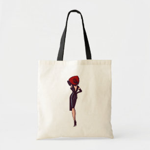 Vintage atemberaubende Glamour-Girl Retro-Pinup Tragetasche