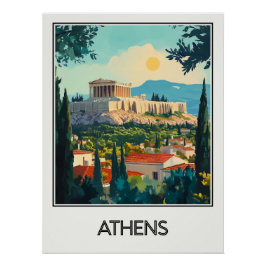 Vintage-Athen-Plakat Poster