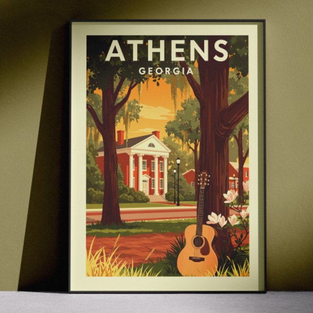 Vintage Athens Georgia Poster (Von Creator hochgeladen)