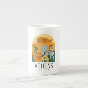 Vintage Athens Griechenland Reisen Parthenon Tasse