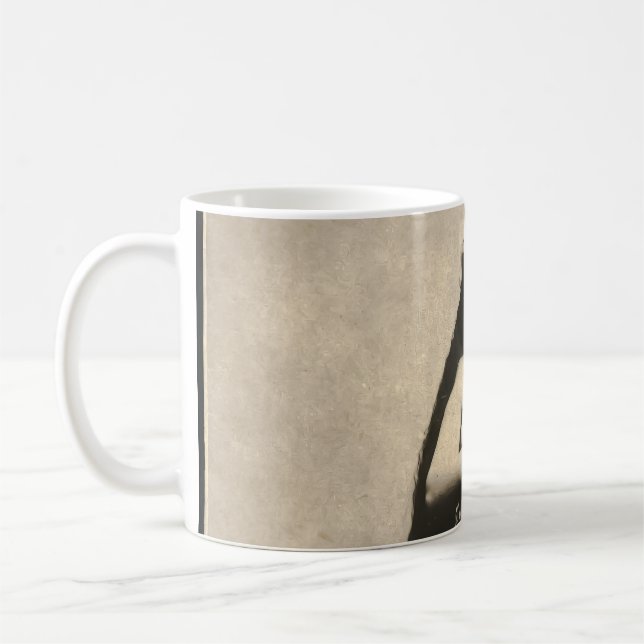 Vintage ätherische Goddess Postcard Kaffeetasse (Links)